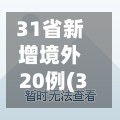 31省新增境外20例(31省新增530 1838)